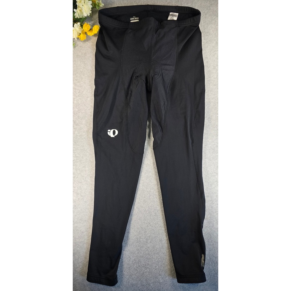 Pearl Izumi Cycling Tights Mens XL Black Padded Thermal Fleece Lined Biking 4179